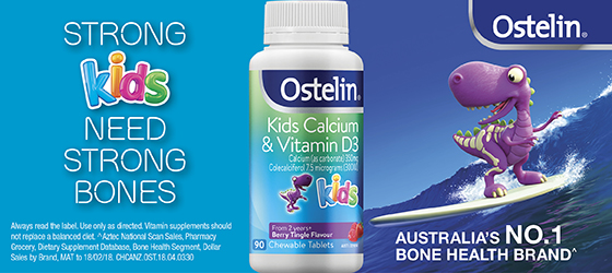Calcium Ostelin Kids Vitamin D3 (Úc) - Viên bổ sung canxi và vitamin D3 cho bé