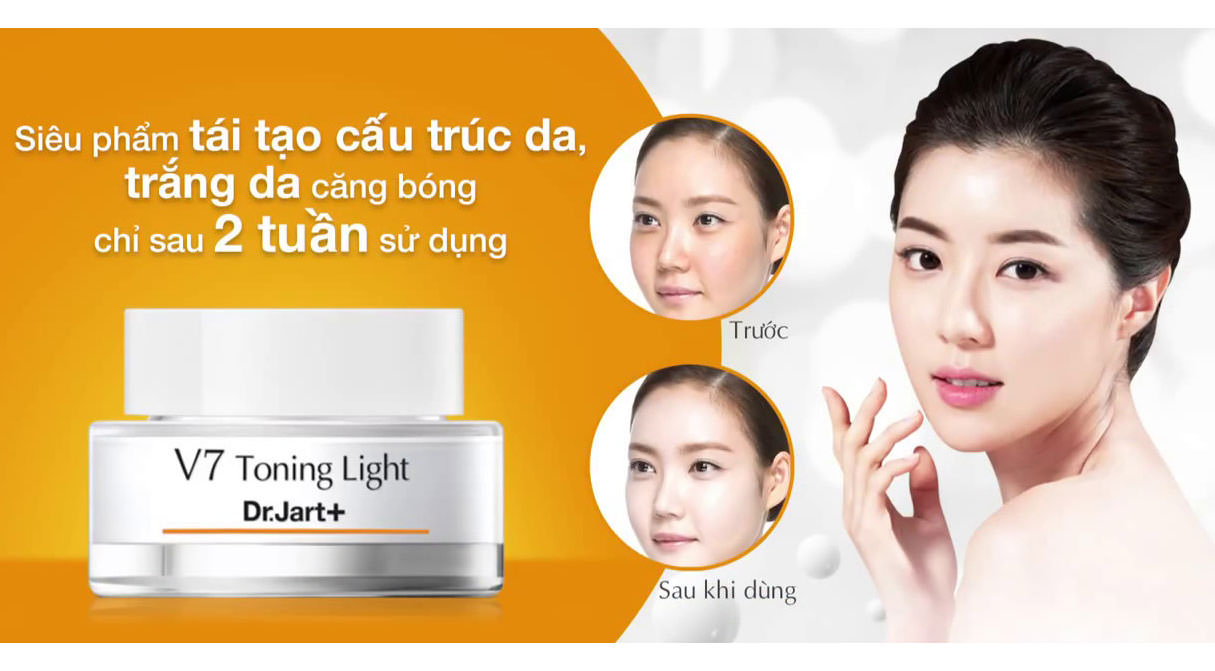 Công dụng của Kem dưỡng trắng da toàn thân V7 Toning Light - Hàn Quốc