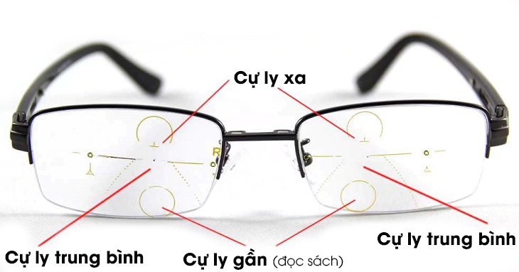 Mắt kính đa tiêu cự, thường gọi kính đa tròng (multifocal sunglasses)  Mắt kính đa tiêu cự là loại tròng kính không có đường phân tách giữa các cường độ thấu kính có độ khác nhau, nhưng nó vẫn tạo điều kiện cho người đeo có tầm nhìn rõ đối với mọi khoảng cách.  Nói một cách khác, kính đa tròng cho phép người dùng có tầm nhìn liền mạch chạy dọc theo tròng kính, bất chấp mọi khoảng cách với độ sâu lấy nét tự nhiên hơn hẳn so với loại kính hai tròng, ba tròng trước đây.   Loại tròng kính này phù hợp với những người trên 40 tuổi hay những ai đang trong thời kì đôi mắt bị lão hóa.