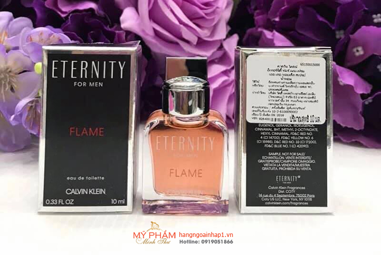 Nước hoa nam Eternity Flame for men 100ml - Mỹ với Hương thơm mang đậm tinh thần Phương Đông, bí ẩn mà phóng khoáng, hứa hẹn mang đến cho người dùng một trải nghiệm hoàn toàn mới mẻ.