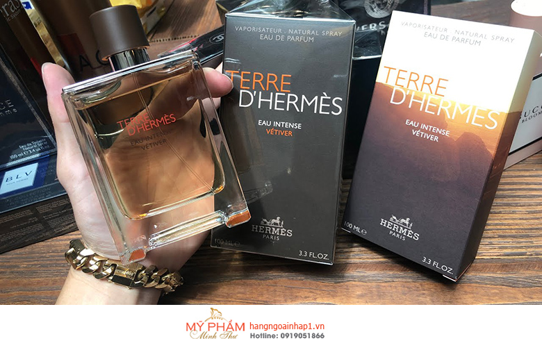 Nước hoa nam Hermes Terre D'Hermes Eau Intense Vétiver 100ml - Pháp