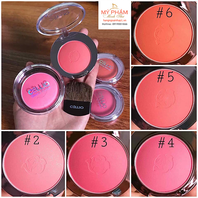 Phấn má Cellio Shining Blusher