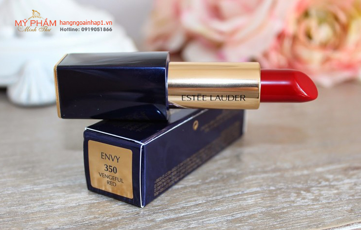 Son Estée Lauder 350 màu đỏ cam quyến rũ