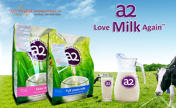 Sữa bột A2 nguyên kem Full Cream Milk của Úc - nguồn dinh dưỡng cao cấp giàu năng lượng thơm ngon, bổ dưỡng và nguyên chất cho cả gia đình.