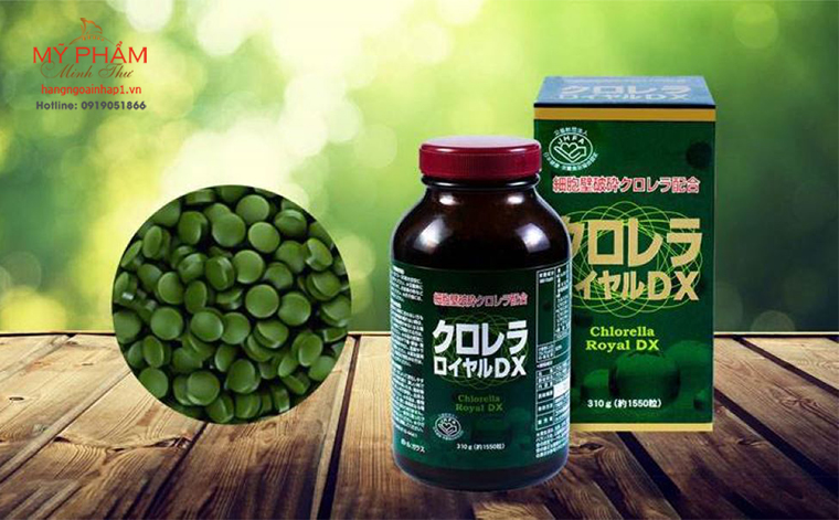 Tảo lục Hoàng gia Chlorella Royal DX 1550 viên - Nhật Bản