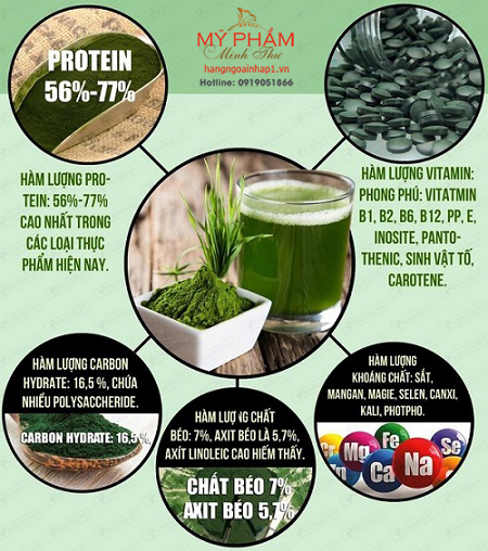 Tảo xoắn Spirulina Nhật Bản hộp vàng - 2200 viên