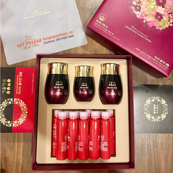 Viên uống cân bằng nội tiết Hanami Bcom Gung (Hàn Quốc) - Đẹp da, giảm sạm nám