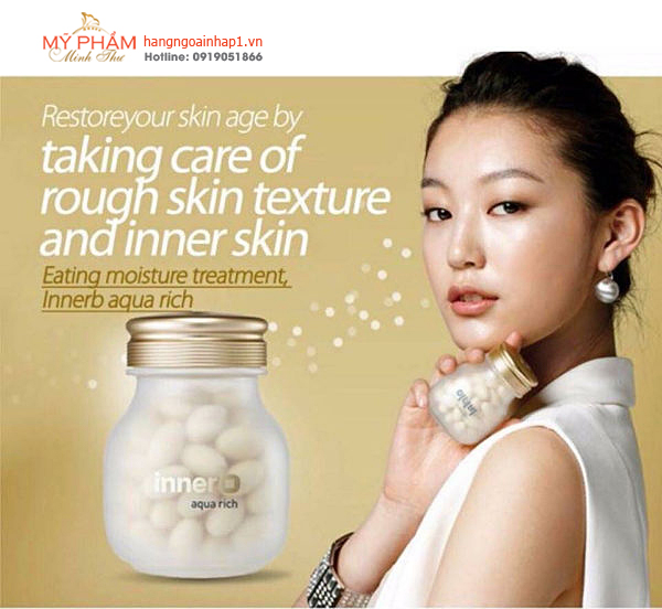 Viên uống cấp nước và Collagen - INNERB AQUA RICH Hàn Quốc
