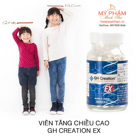 Viên uống hỗ trợ tăng chiều cao Nhật Bản GH-Creation Ex