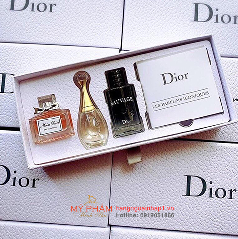 SET DIOR MINI 4 CHAI BỘ SƯU TẬP HƯƠNG NƯỚC HOA NỮ TÍNH