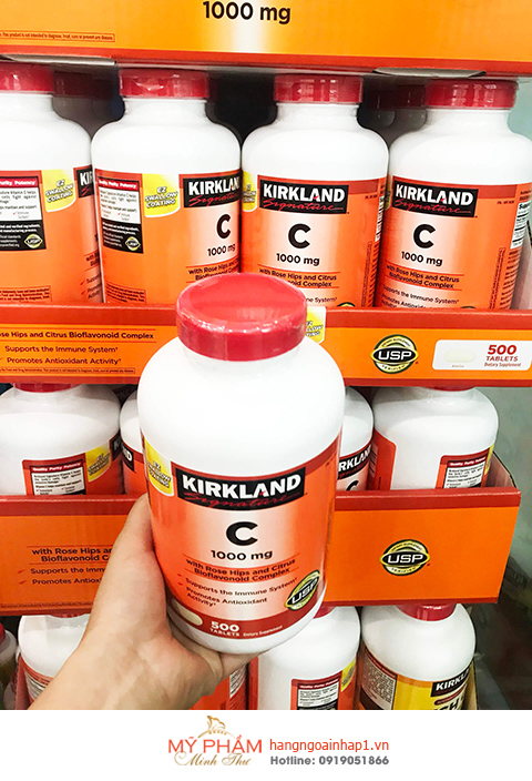 Vitamin C 1000mg Kirkland 500 Vien Của Mỹ Mỹ Phẩm Minh Thư Hang Ngoại Nhập 1