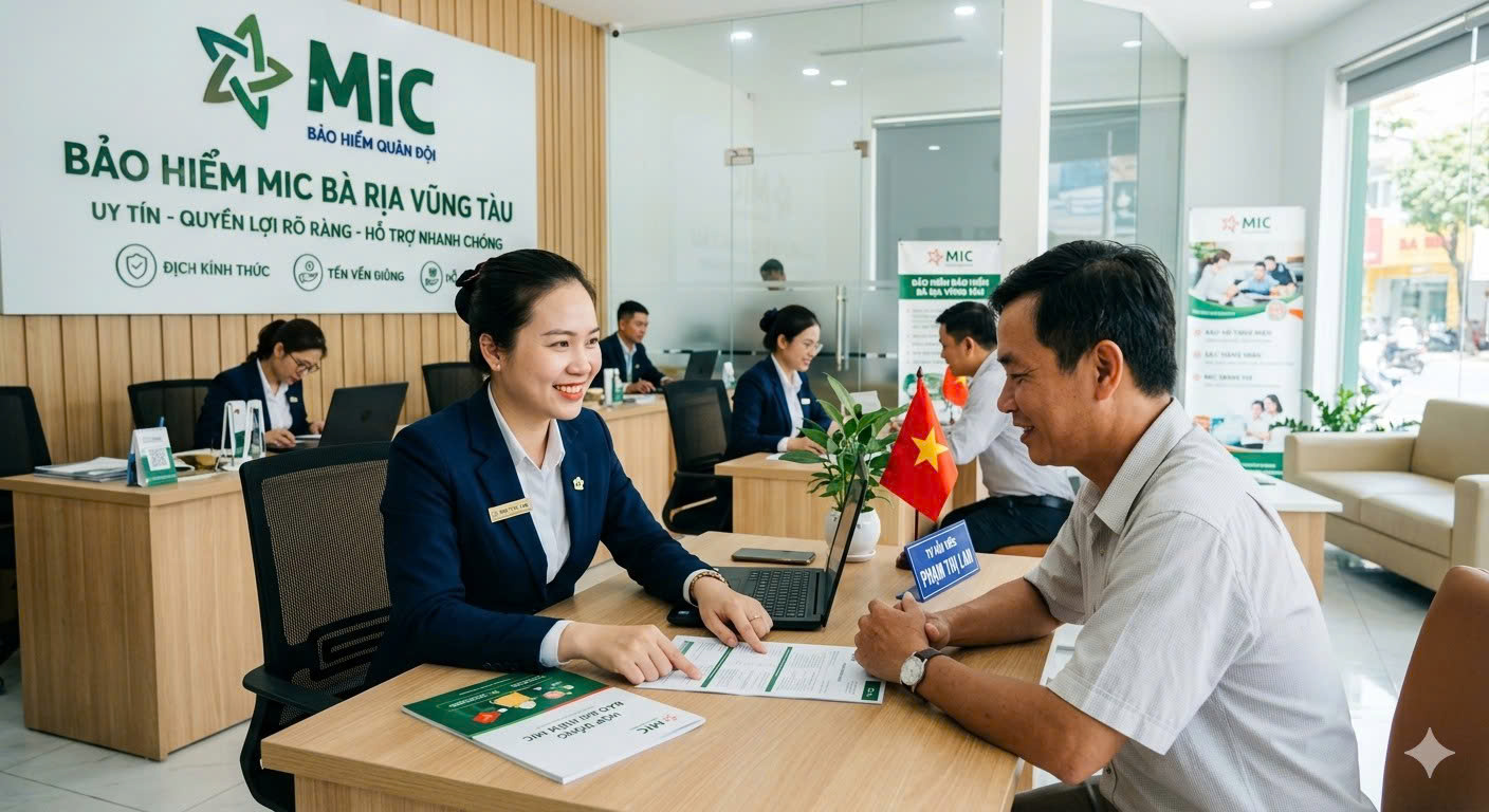 Bảo hiểm MIC Bà Rịa Vũng Tàu – Uy tín, quyền lợi rõ ràng, hỗ trợ nhanh chóng