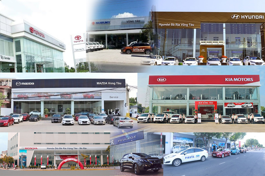 Top 10 hãng xe ô tô uy tín nhất tại Bà Rịa Vũng Tàu | Showroom Ô tô Bà Rịa Vũng Tàu