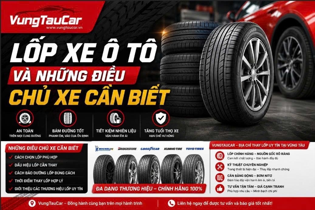 Lốp Xe Ô Tô Và Những Điều Chủ Xe Cần Biết | VungTauCar