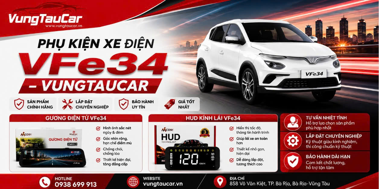 Phụ Kiện Xe Điện VFe34 – VungTauCar