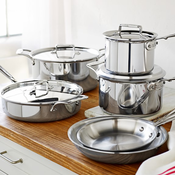 Bộ 3 Nồi Inox 3 Đáy Nắp Kính Fivestar FS06CG - Hàng Chính Hãng