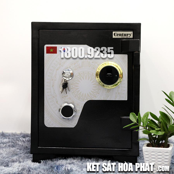 Két sắt vân tay siêu cường Century CF150 màu đen