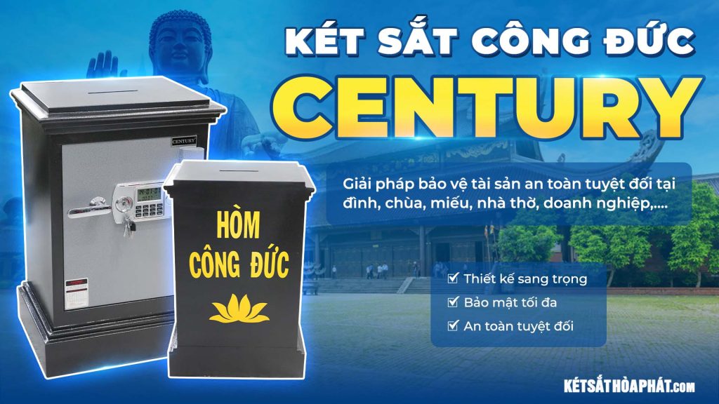 Ứng dụng của két sắt công đức Century KCD770 khóa cơ màu đen