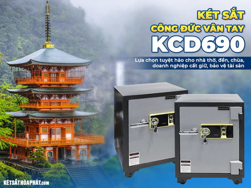 két sắt vân tay KCD690 sử dụng trong đình, miếu, nhà thờ,…