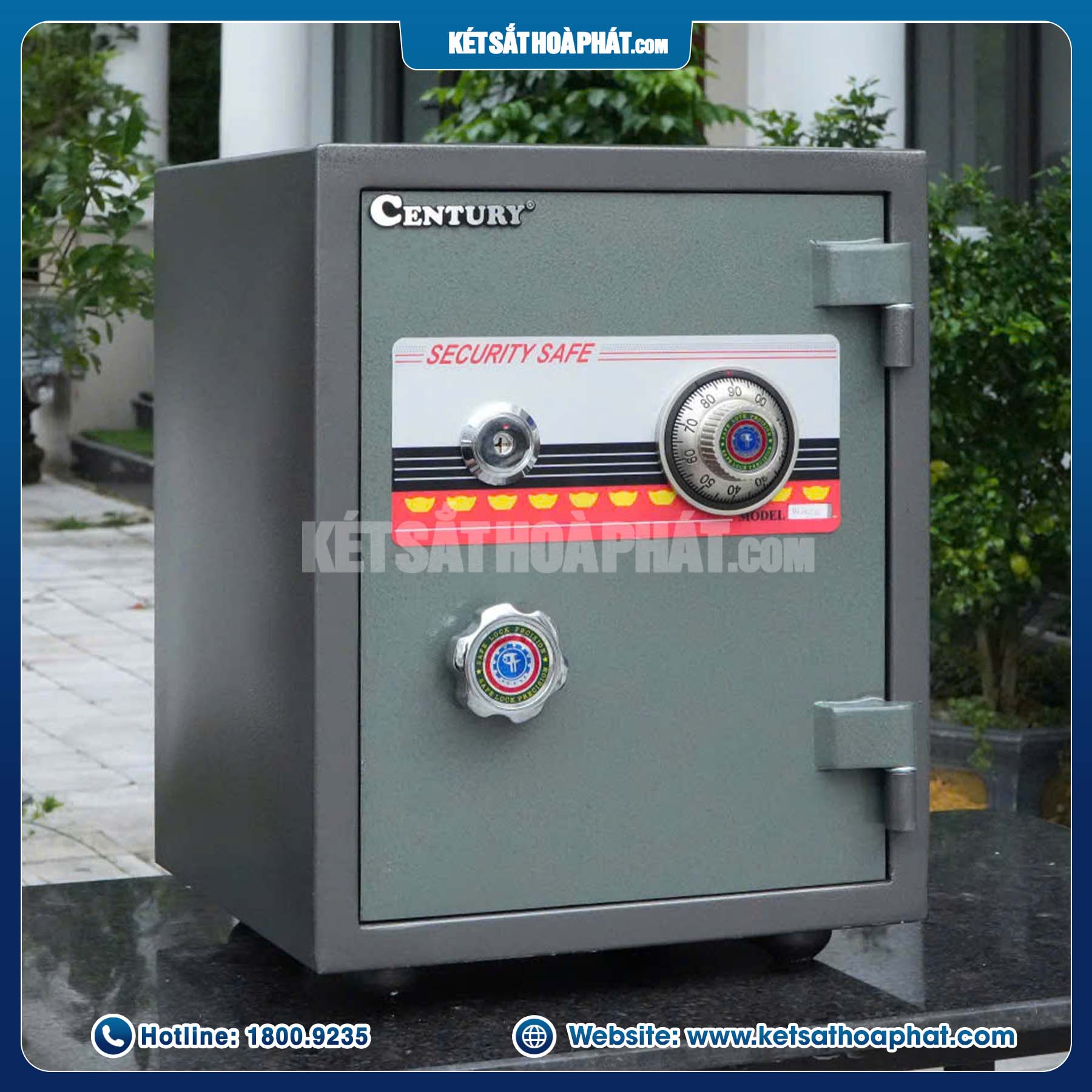 Két sắt Century khóa cơ