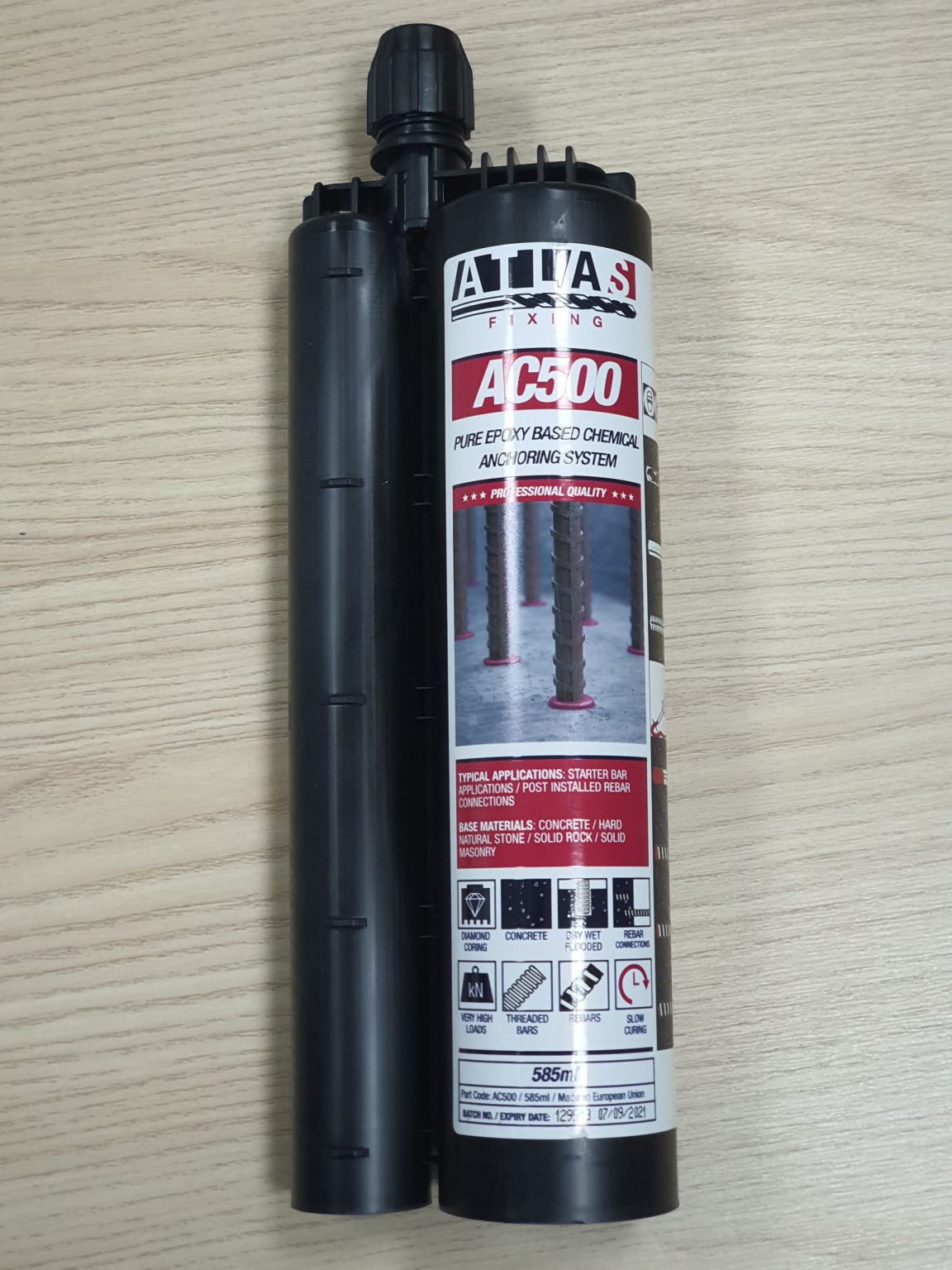 keo cấy thép Atlas AC500 ứng dụng rộng rãi trong các công trình xây dựng