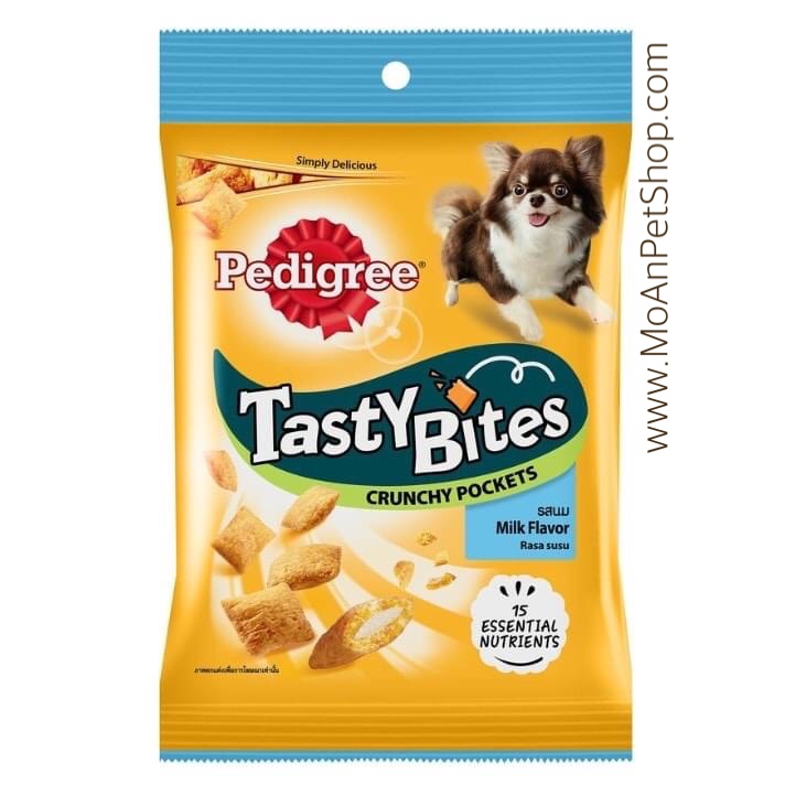 Bánh Pedigree Tasty Bites Crunchy Milk [Sữa] 60g