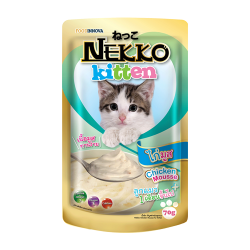 Pate Nekko Kitten Chicken Mousse 70g (12 gói)