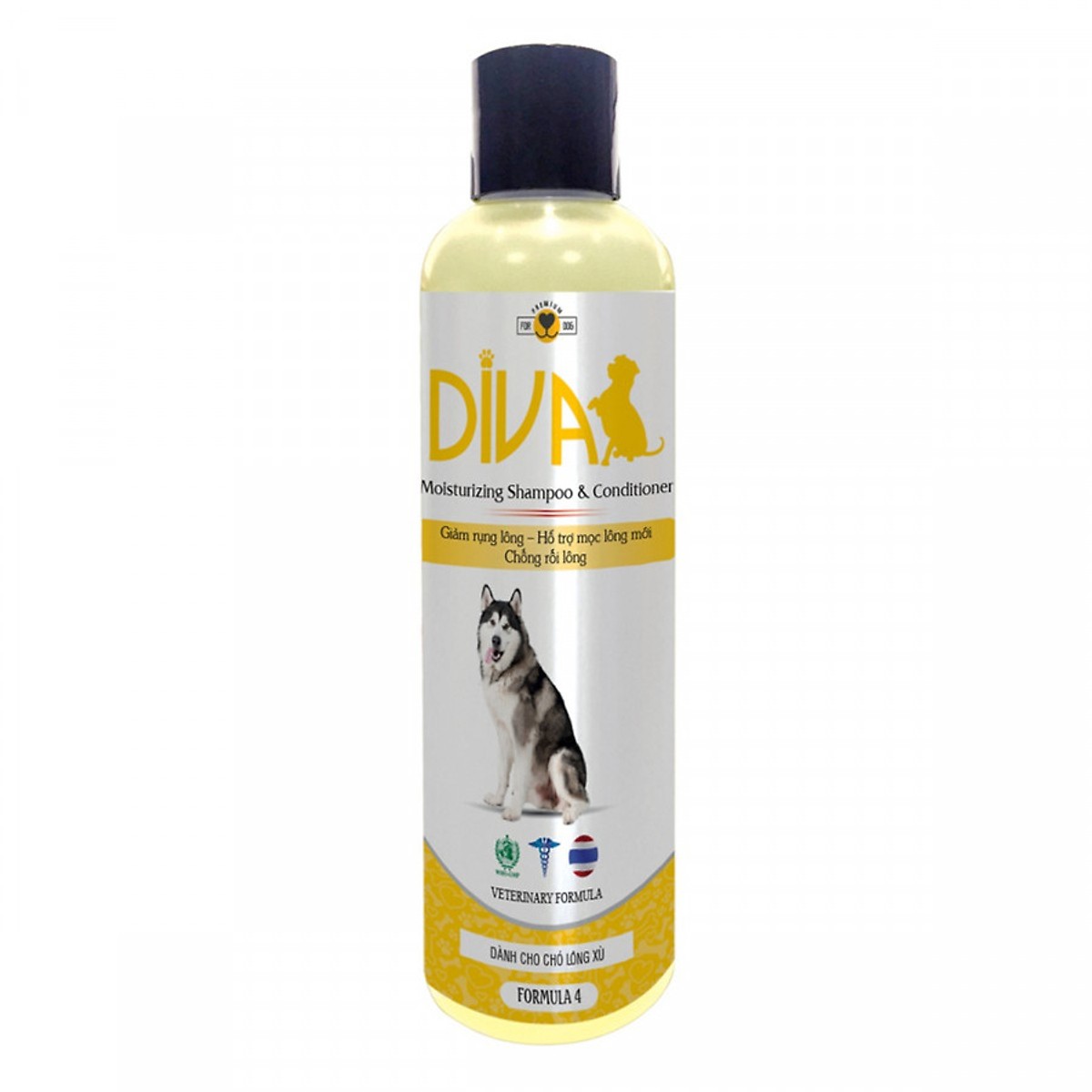 Sữa Tắm Gội & Dầu xả Hỗ Trợ Mọc Lông DIVA VN 260ml
