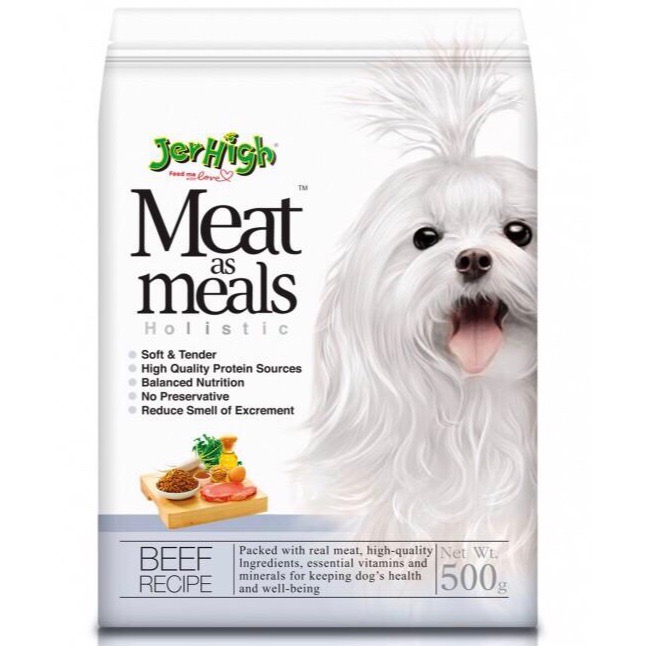 Hạt Mềm JerHigh Meat as Meals Holistic [Bò] 500g