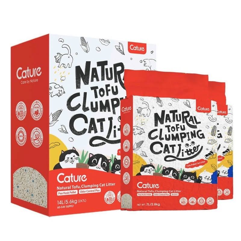 Cát Đậu Nành cho Mèo Cature Natural Tofu Clumping Cat Litter 7L
