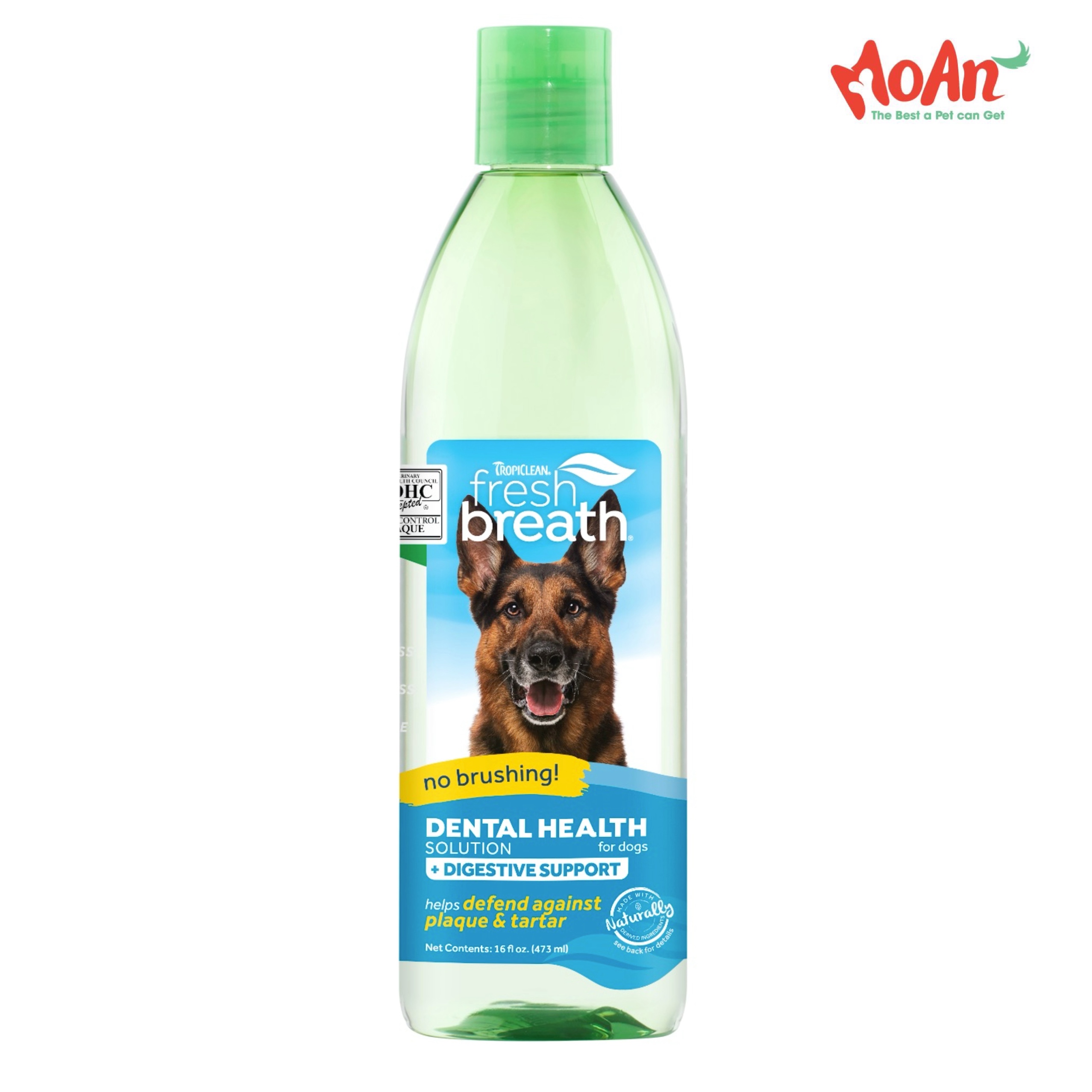 Dung Dịch | Nước Chăm Sóc Răng Miệng & Bổ Sung Chức Năng Tiêu Hoá TROPICLEAN Fresh Breath Oral Care Water Addictive Digestive Support Mỹ 16oz 473ml