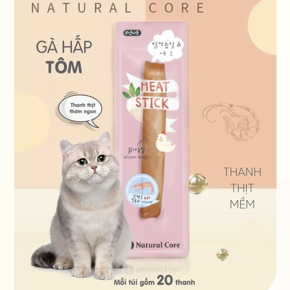 Thanh Gà Hấp Tôm Natural Core Hàn Quốc