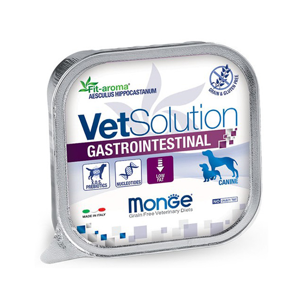 Pate MONGE VET SOLUTION DOG GASTROINTESTINAL - Hỗ Trợ Tiêu Hoá 150g