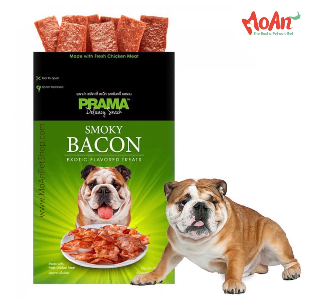 Bánh Prama Heo xông khói Bacon 70g