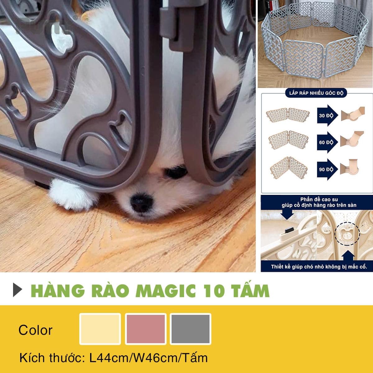 Hàng Rào Quây Magic Fence Purmi Hàn Quốc 61x62cm MoAnPetShop.com