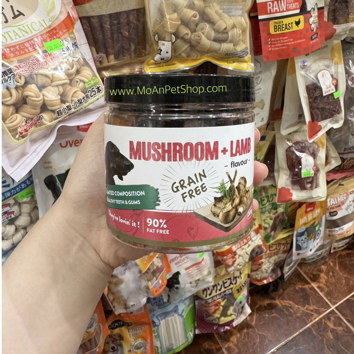 Bánh Que Sạch Răng Howbone Mushroom & Lamb 200g (Nấm & Cừu)