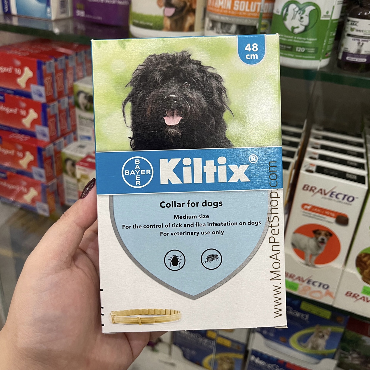 Vòng Đeo Phòng Trị Ve Rận Kiltix BAYER Đức (Hiệu quả trong 7 tháng)