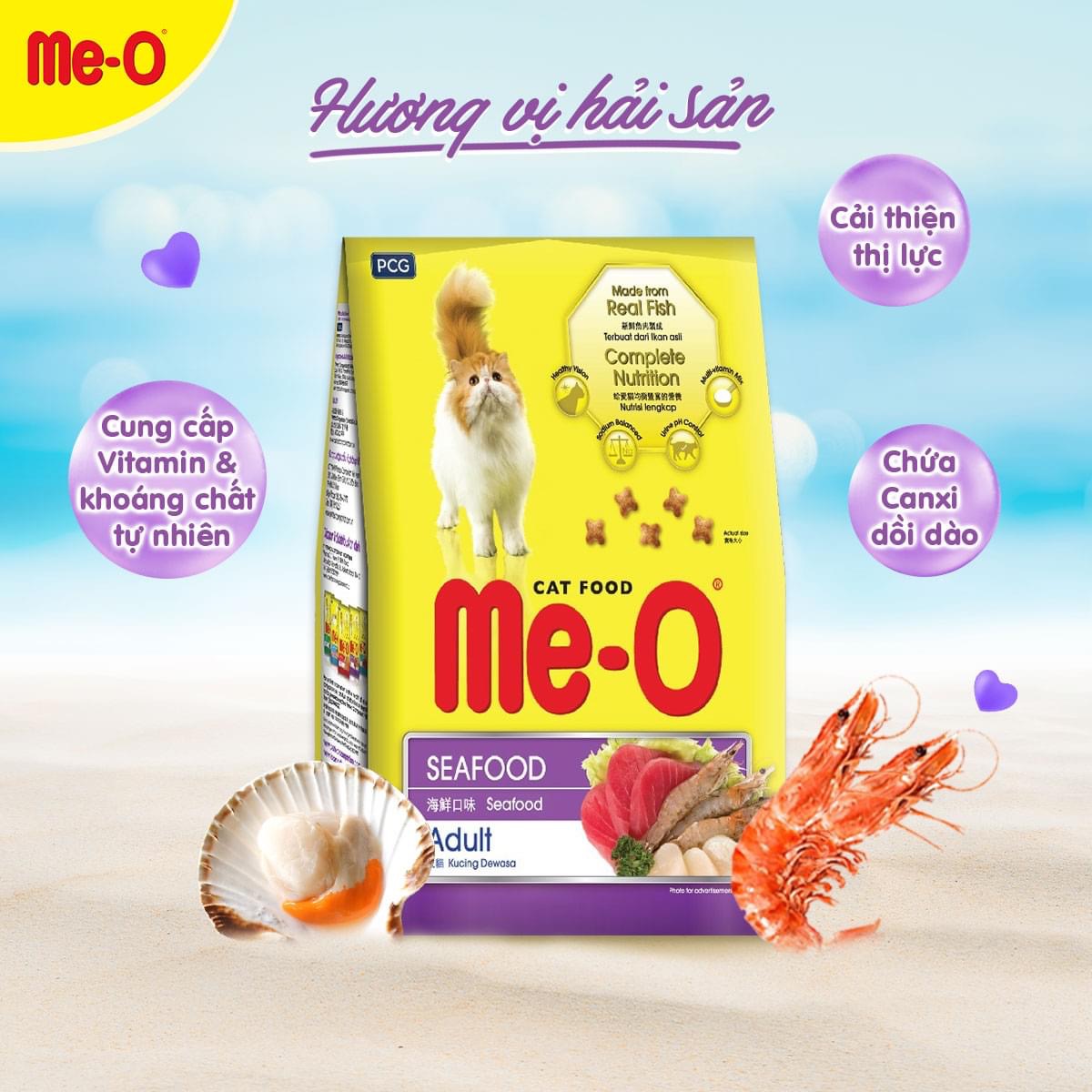 Hạt Mèo Me-O Cat Hải Sản Seafood 7kg