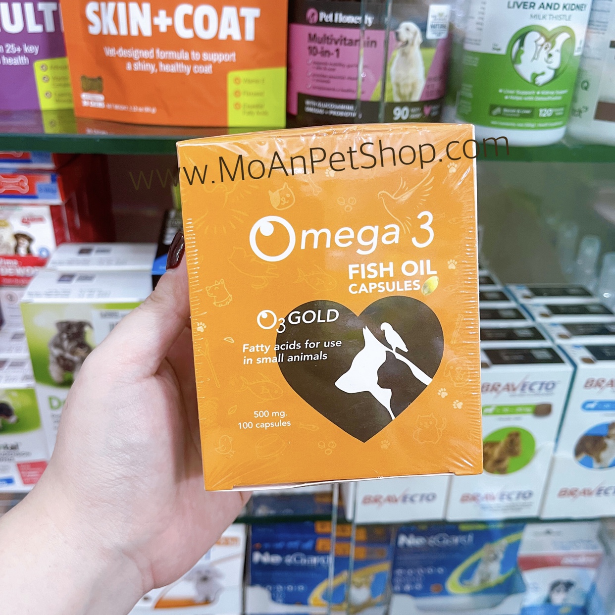 Viên Dầu Cá Omega 3 Dưỡng Mượt Lông Giảm Rụng O3 Gold Thái Lan