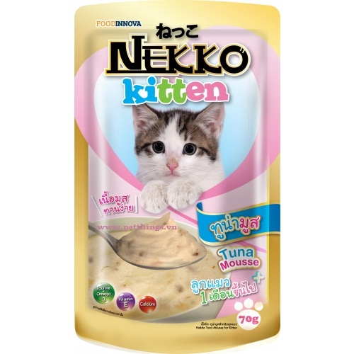 Pate Nekko Kitten Tuna Mousse 70g (12 gói)
