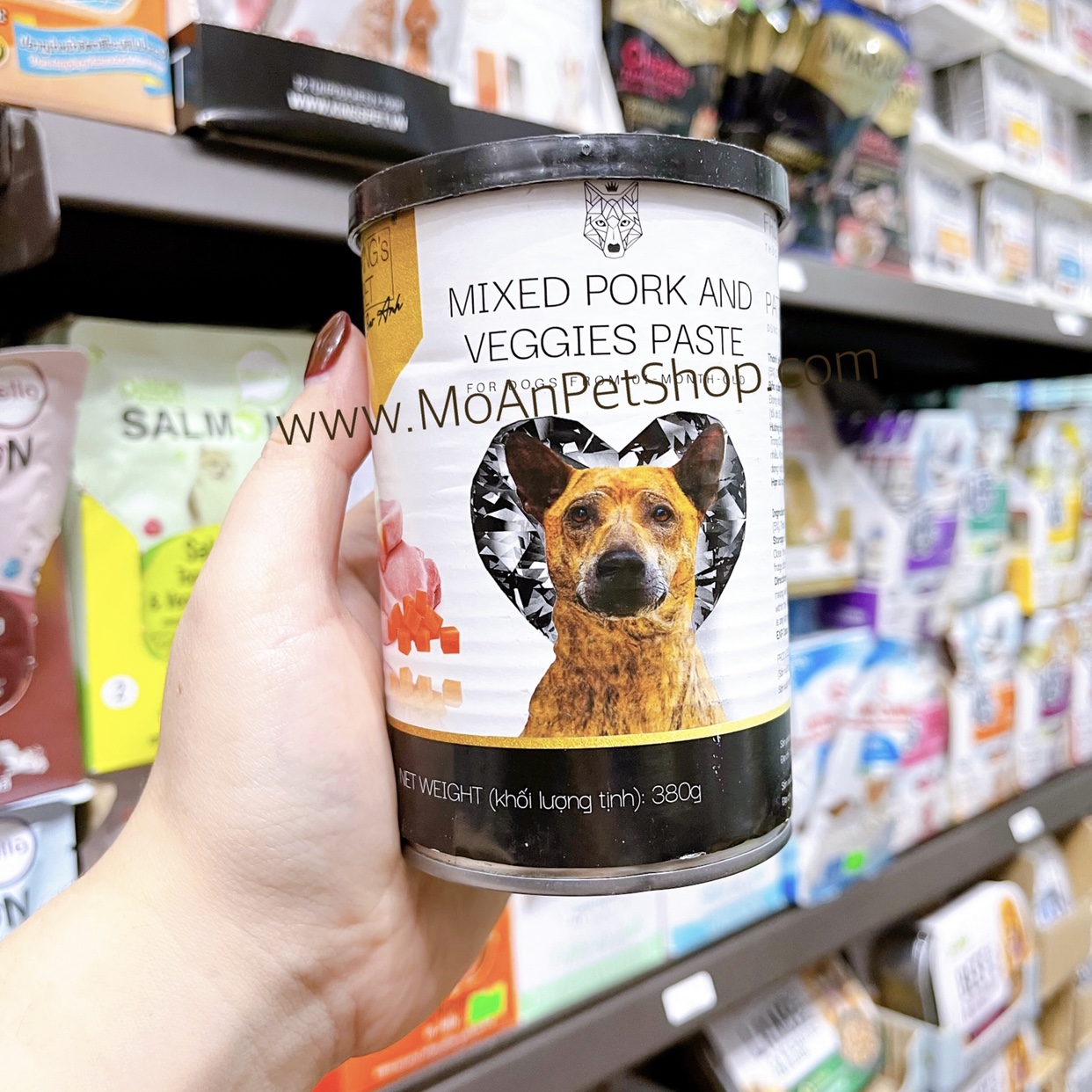 Pate Heo & Rau Củ King's Pet 380g cho Cún