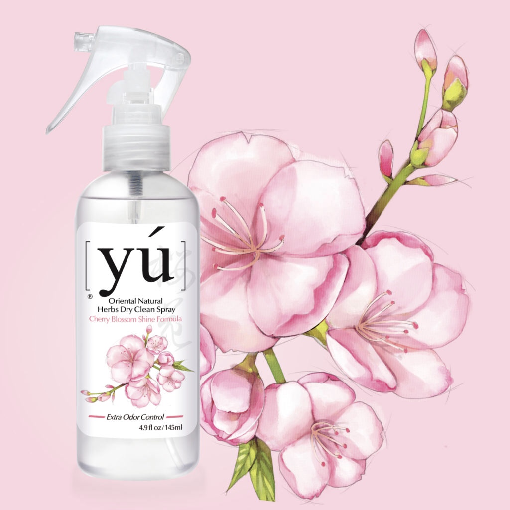 Xịt tắm khô Yú Dry Clean Spray Hoa Anh Đào 145ml