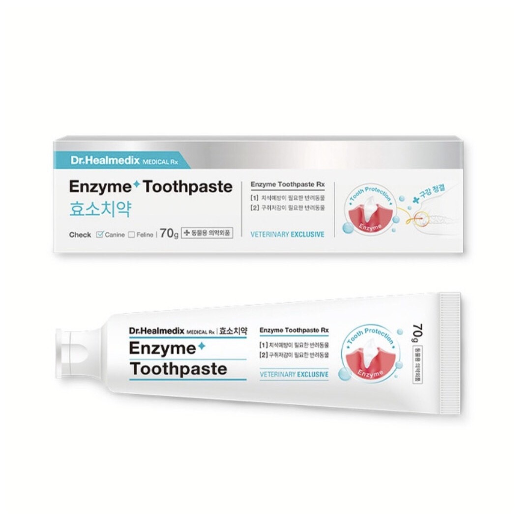Kem Đánh Răng cho Cún Mèo Dr. Healmedix Enzyme Toothpaste Hàn Quốc 70g