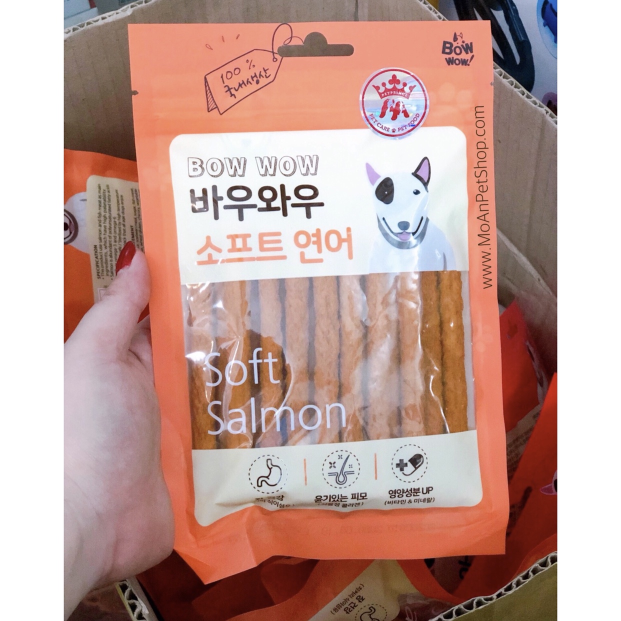 Que Cá Hồi Bow Wow 150g