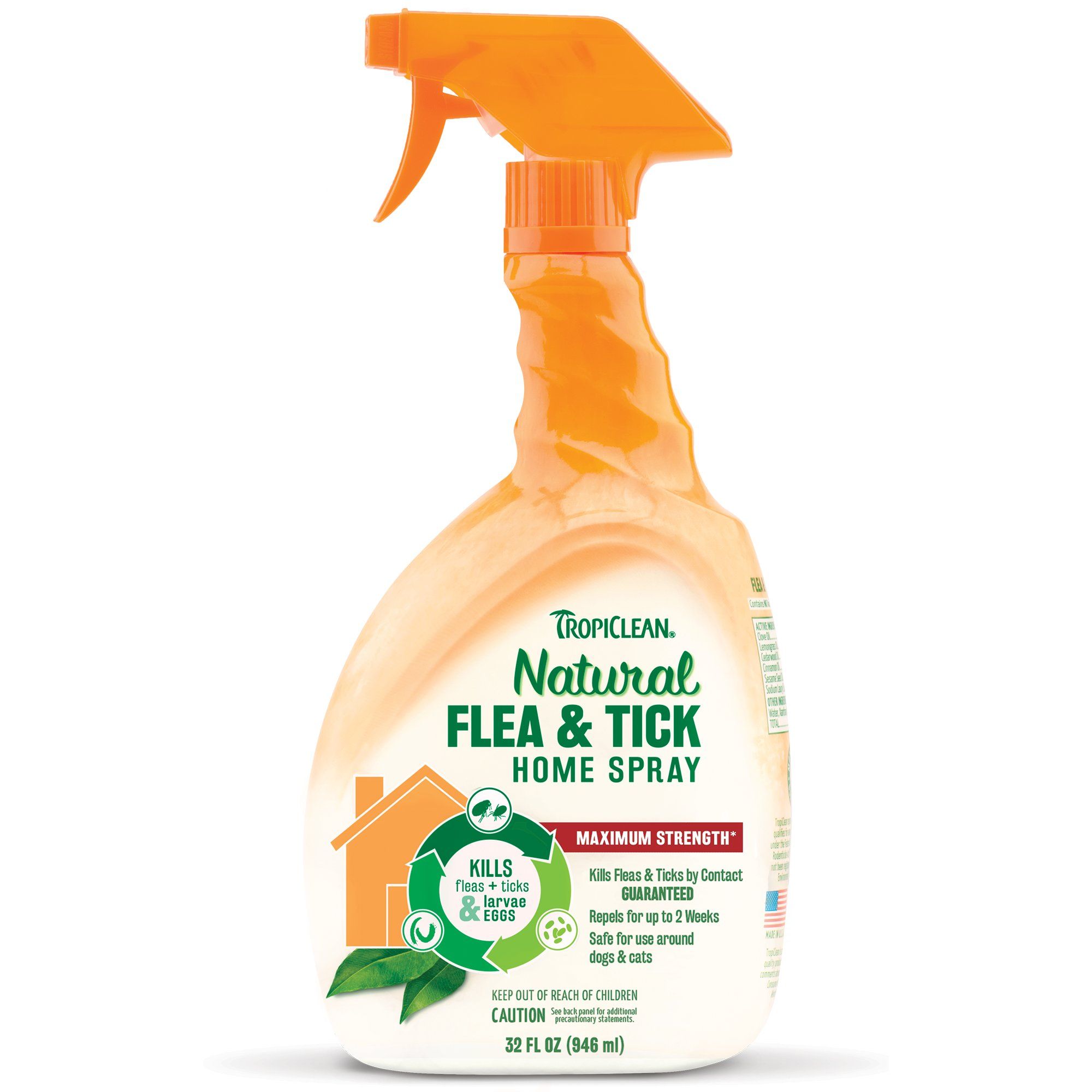 Xịt Diệt Khuẩn Khử Mùi & Ve Rận TROPICLEAN Flea & Tick Home Spray Mỹ 946ml