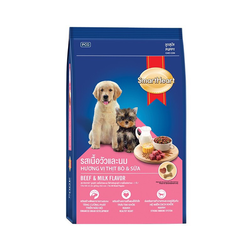 SmartHeart Beef & Milk (Puppy) 1.5kg