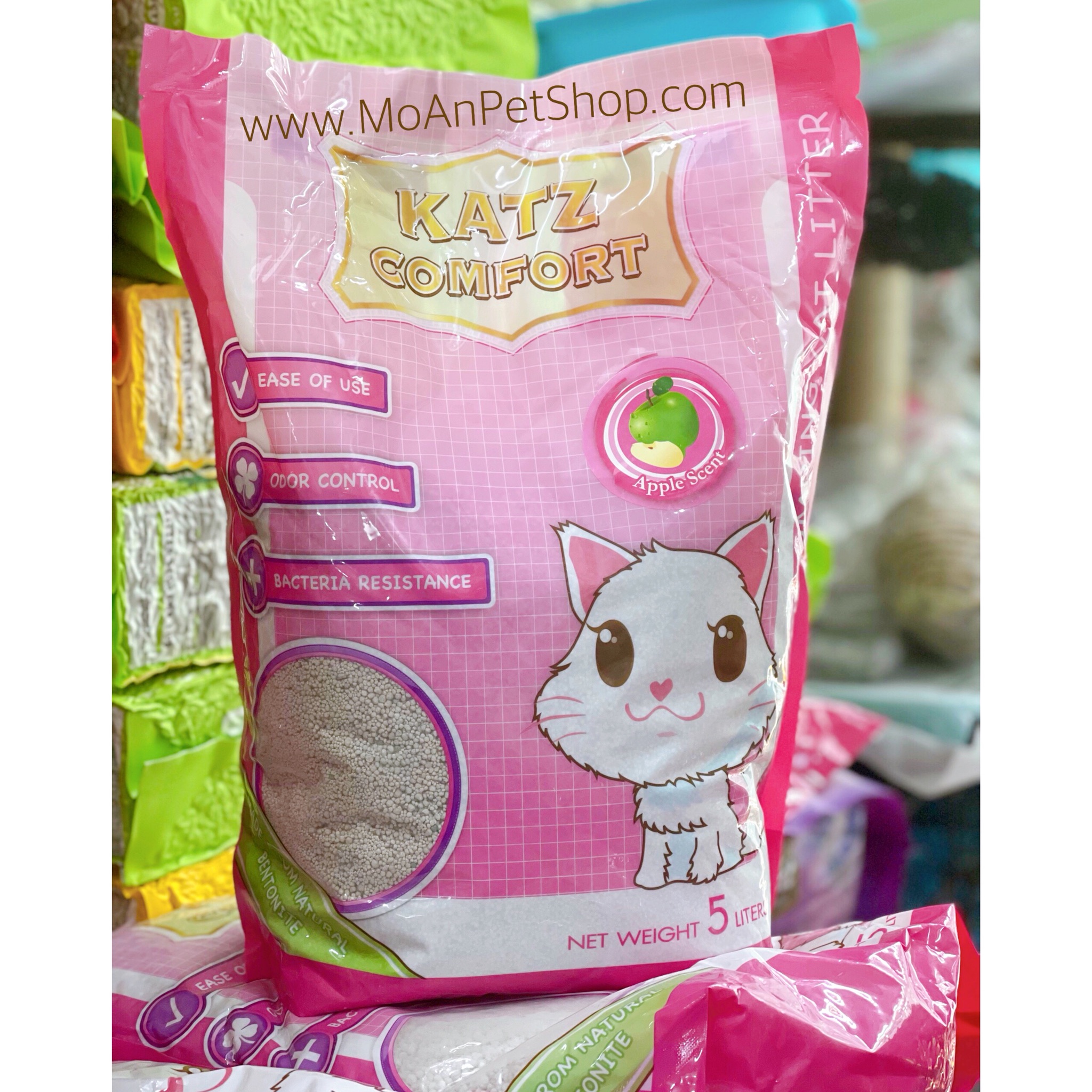 Cát Katz Comfort Thái Lan Cat Litter Apple Scent Táo 5L