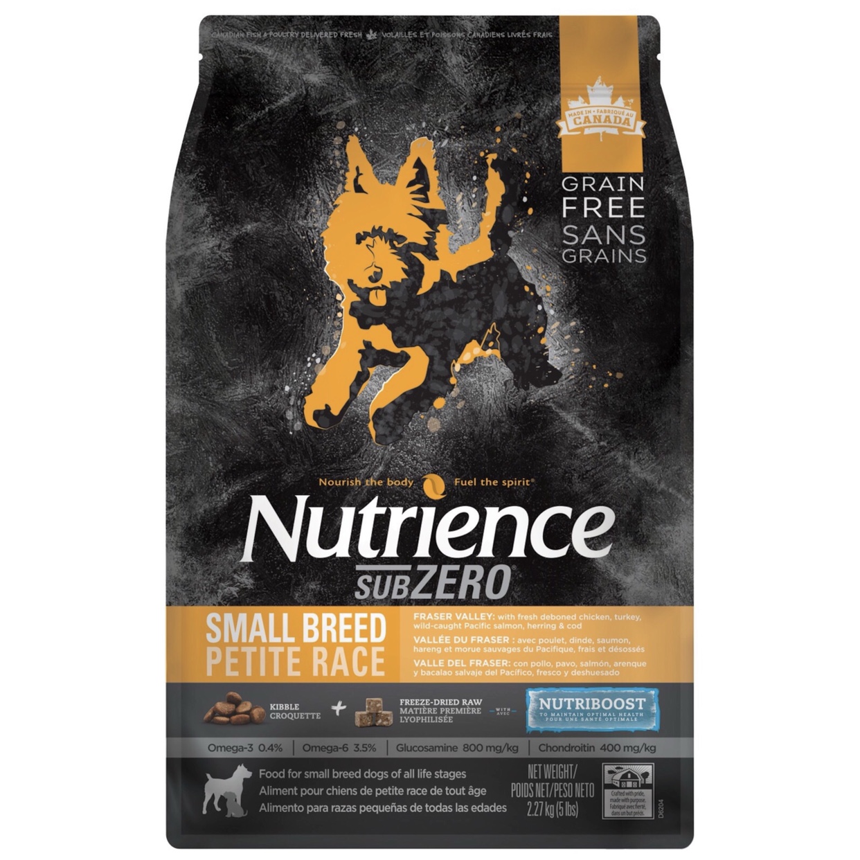 Nutrience SUBZERO Thịt Gà Tây, Cá Hồi, Cá Trích, Cá Tuyết & Rau Củ Quả cho Cún (Mọi độ tuổi) 5kg