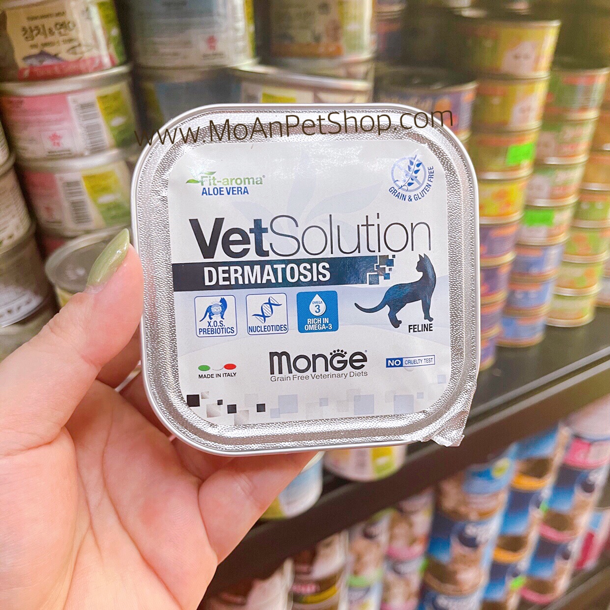 Pate MONGE VET SOLUTION FELINE DERMATOSIS - Hỗ Trợ Điều Trị Viêm Da ...