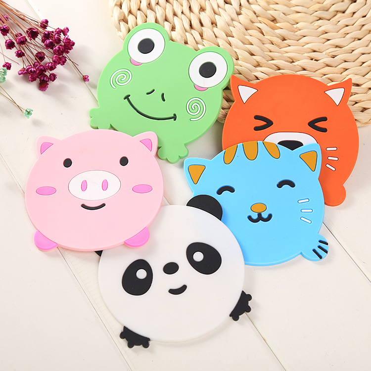 Lót Ly Chống Trơn Hình Thú Cưng